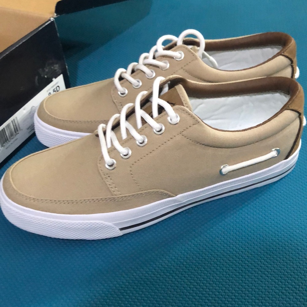 💥Never Worn💥 polo khaki canvas shoes 8.5M